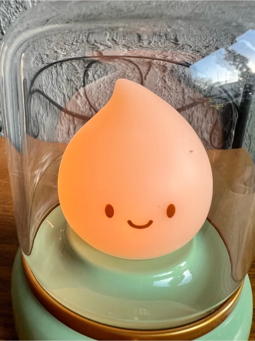 Smiley Night Light, Rechargeable Bedside Lamp